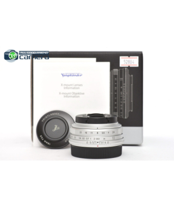 Voigtlander Color-Skopar 18mm F/2.8 ASPH. Lens Silver Fujifilm X-Mount *MINT in Box*